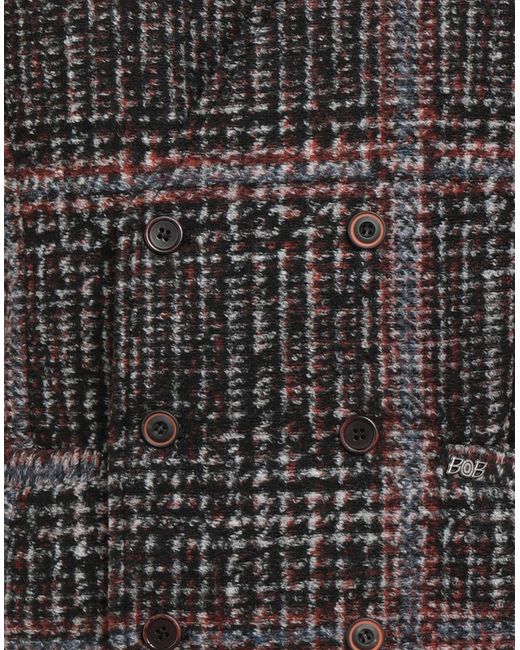Bob Black Tailored Vest Acrylic, Virgin Wool, Polyester for men