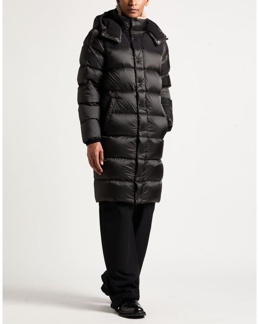 Moorer Black Puffer Polyester, Polyurethane for men
