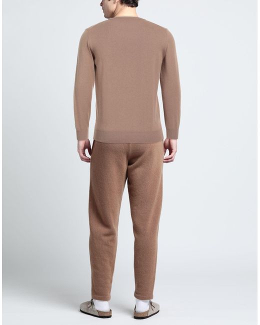 Kangra Brown Sweater Wool, Silk, Cashmere for men