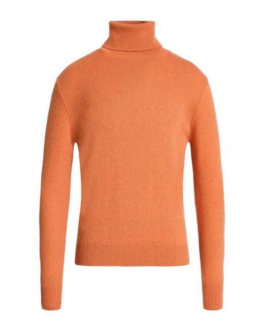 Aragona Orange Turtlenecks for men