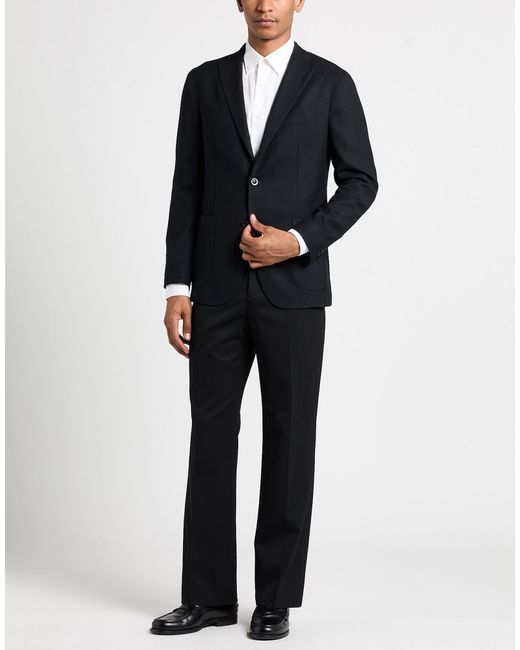 Boglioli Black Blazer Wool, Elastane for men