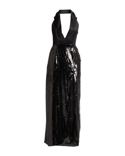 PT Torino Black Maxi Dress Viscose