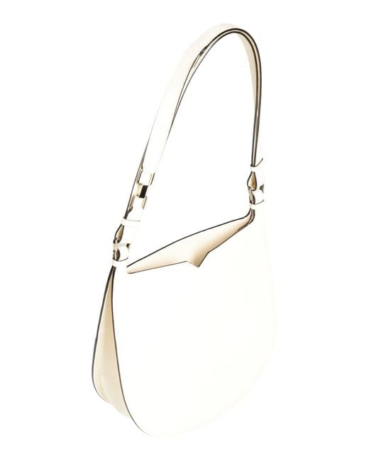 Valextra White Ivory Shoulder Bag Calfskin