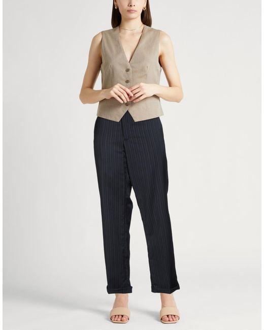 Lardini Blue Midnight Pants Wool, Polyamide, Elastane