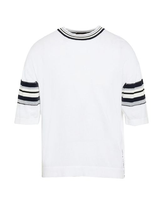 Roberto Collina White Sweater Cotton for men