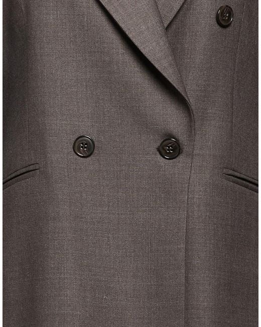 Brian Dales Brown Light Blazer Polyester, Wool, Elastane