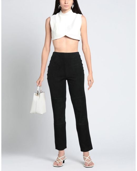 Rohe Black Pants Goat Skin