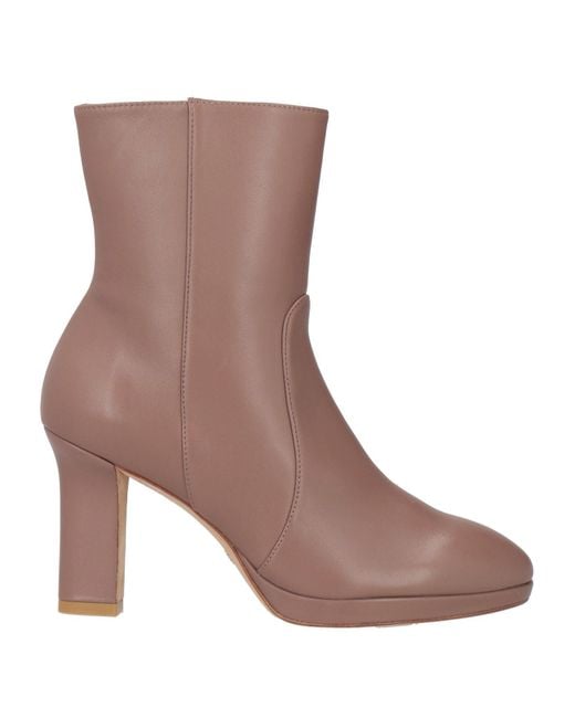 Stuart Weitzman Brown Ankle Boots Leather