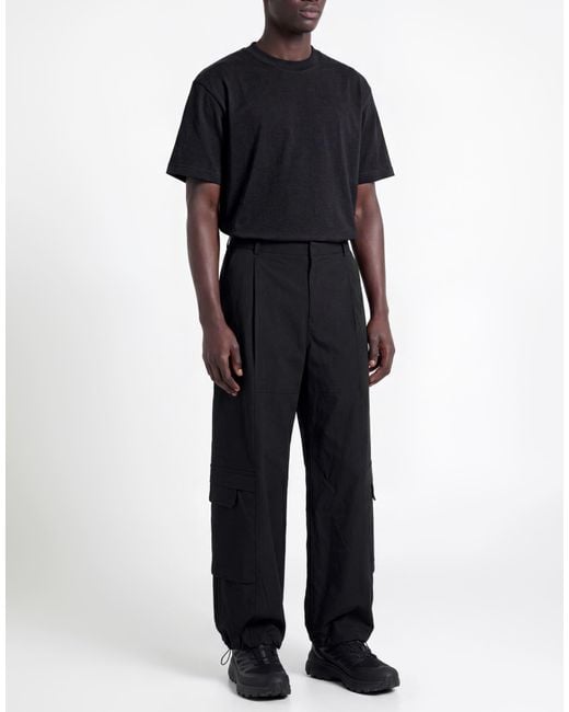 Juun.J Black Pants Wool, Polyurethane for men