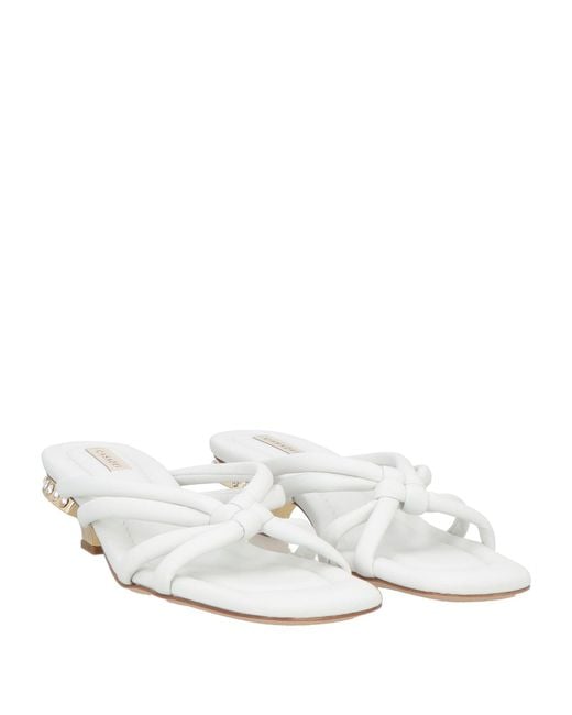 Casadei White Sandals Leather