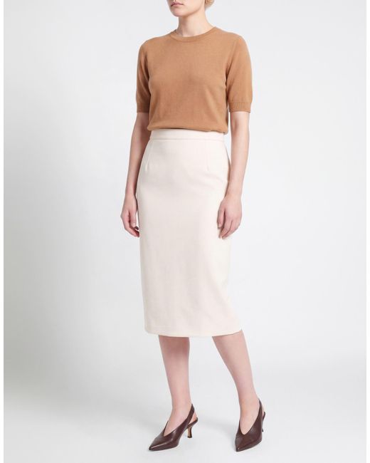 Max Mara White Midi Skirt