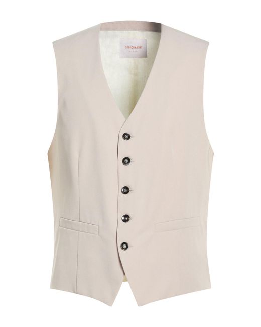 Officina 36 White Waistcoat for men
