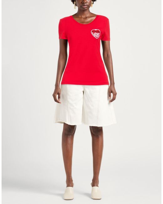 Love Moschino Red T-Shirts