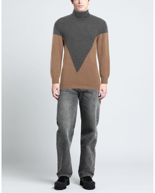 Daniele Alessandrini Gray Turtleneck for men
