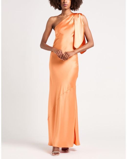 ACTUALEE Orange Maxi Dress