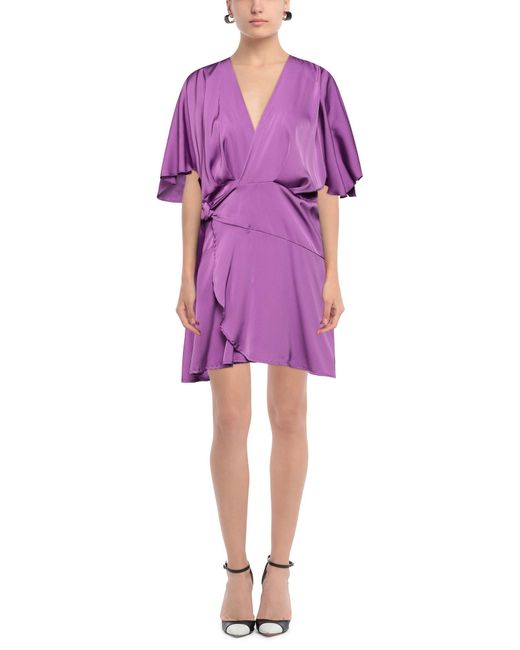 Berna Purple Mini Dress