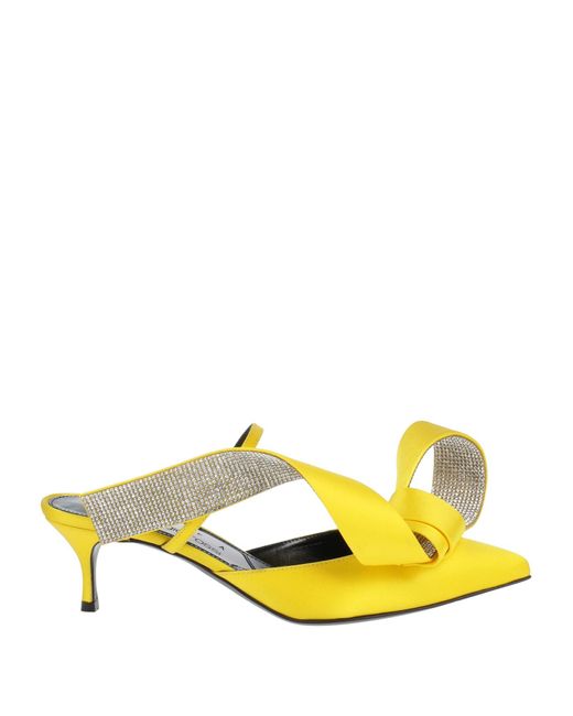 Mules & Zuecos AREA X SERGIO ROSSI de color Yellow