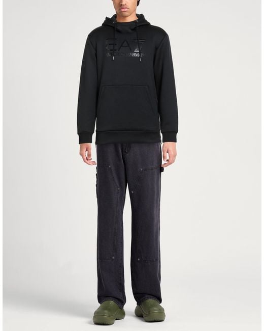 EA7 Black Sweatshirts for men