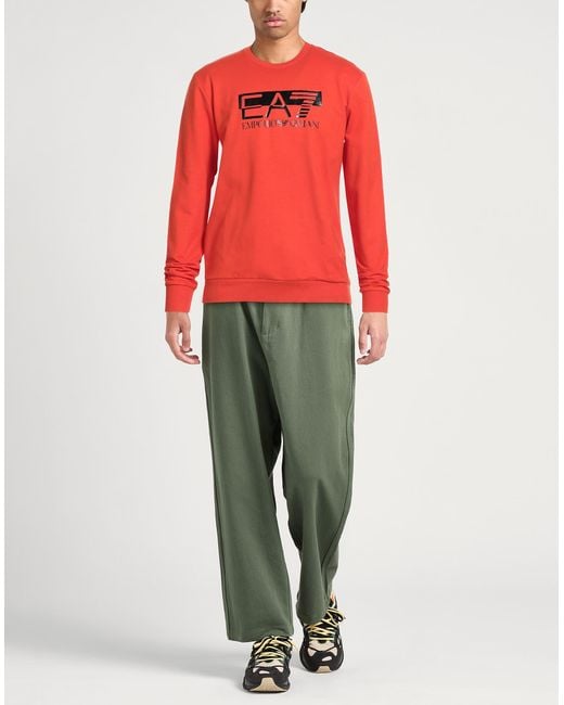 EA7 Red Sweatshirts for men
