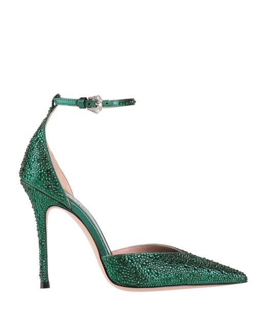 Gedebe Green Pumps Textile Fibers