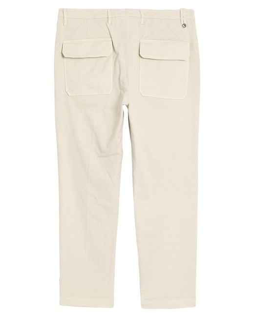 Michael Coal Natural Pants Cotton, Elastane for men
