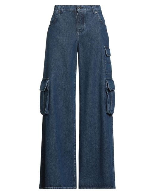 Off-White c/o Virgil Abloh Blue Jeans Cotton