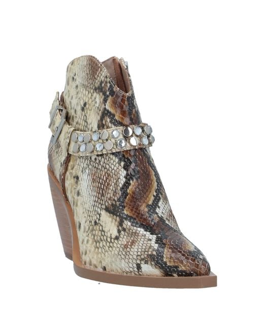 ERMANNO FIRENZE Brown Ankle Boots Soft Leather
