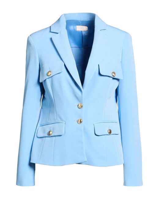 Liu Jo Blue Blazer Polyester, Elastane