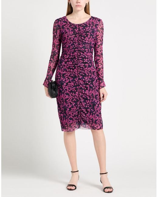 Baum und Pferdgarten Purple Midi Dress Recycled Polyester, Elastane