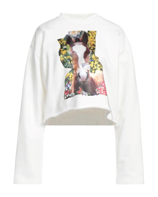 Acne White Sweatshirt