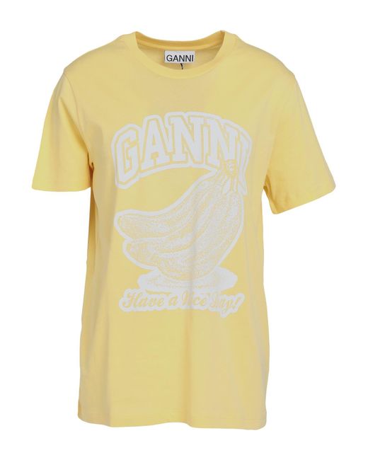 Ganni Yellow T-shirt