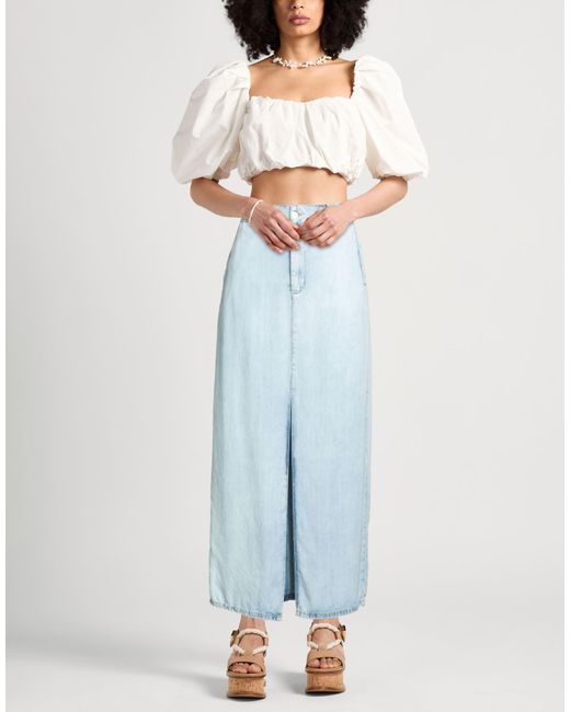 GITTA BANKO Blue Denim Skirts