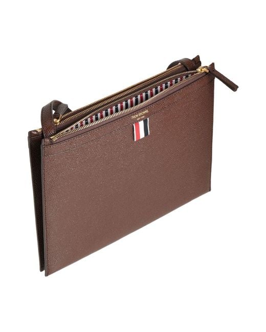 Bolso Con Bandolera Thom Browne de color Brown