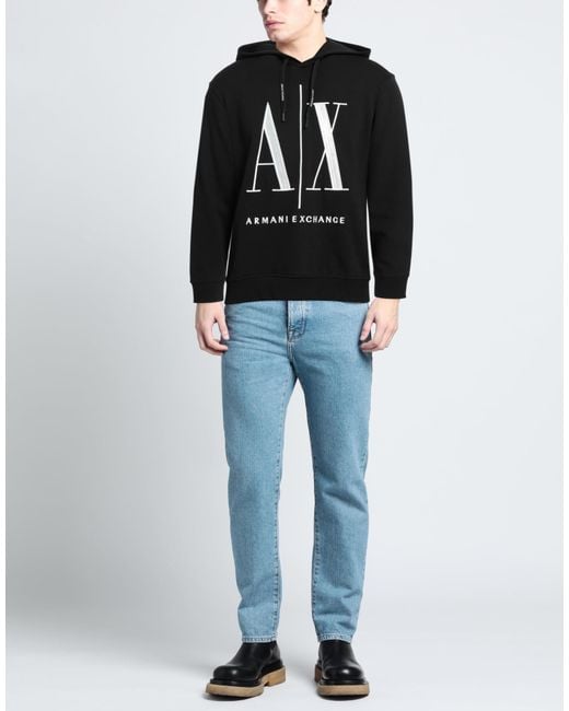 ARMANI EXCHANGE Black Sweatshirt for men