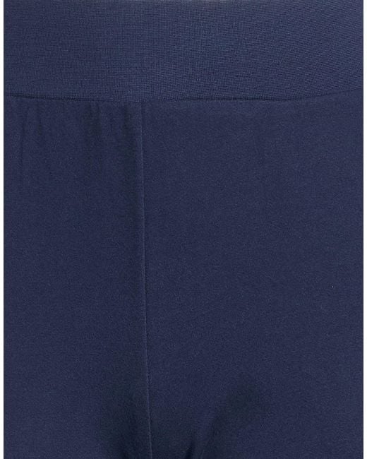 EA7 Blue Pants Cotton, Elastane, Polyester, Metal Fiber