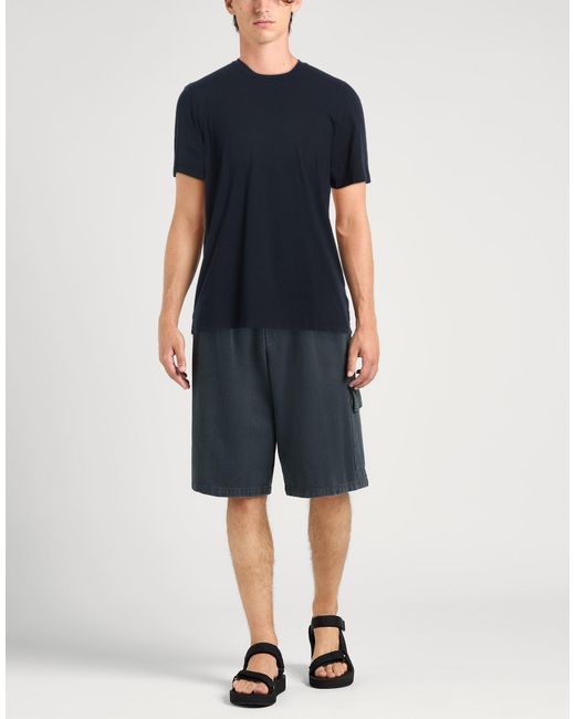 Alpha Studio Blue Midnight T-Shirt Cotton, Elastane for men