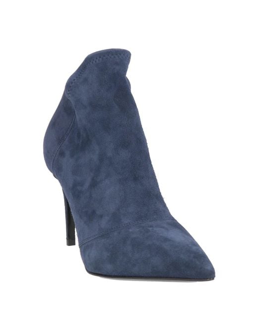 Grey Mer Blue Ankle Boots