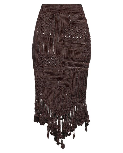 Christopher Esber Brown Mini Skirt