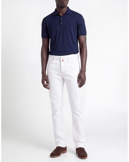 Jacob Cohen White Jeans for men