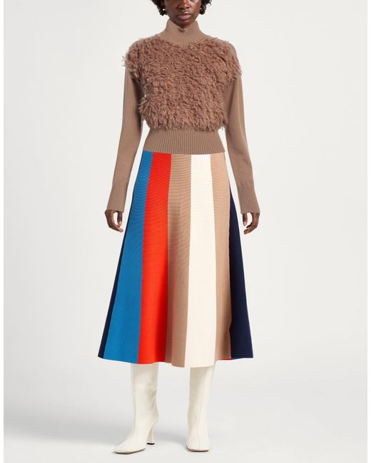 Max Mara Brown Turtleneck Virgin Wool, Polyamide, Mohair Wool, Wool, Elastane