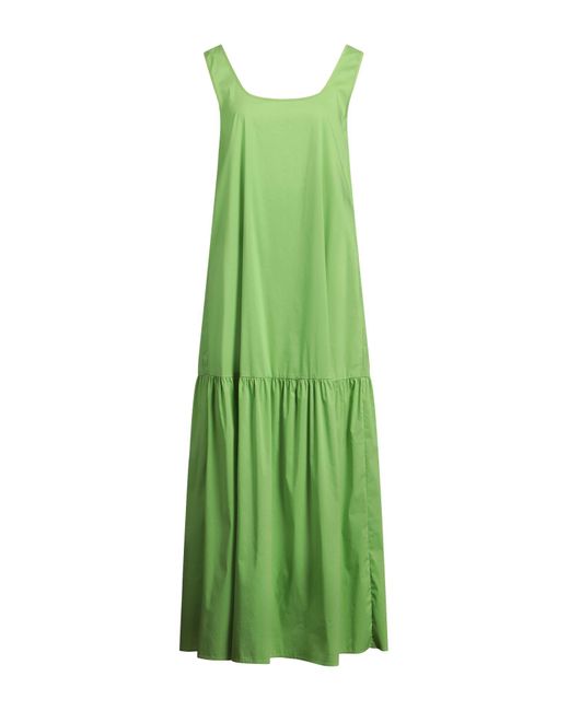 Jijil Green Maxi Dress Cotton, Polyamide, Elastane