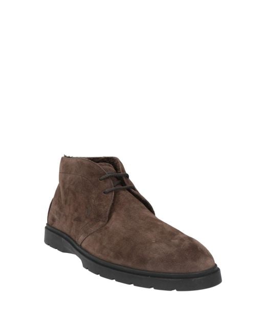Tod's Brown Ankle Boots for men