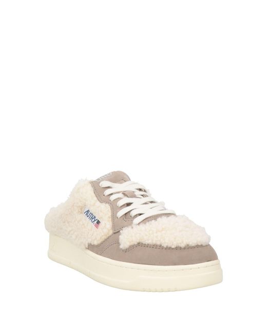 Autry Natural Sneakers Leather, Shearling for men