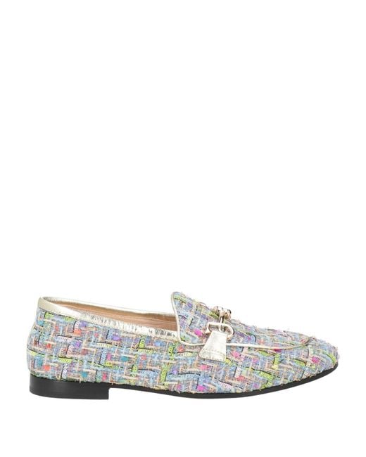 Fabi White Loafers Textile Fibers