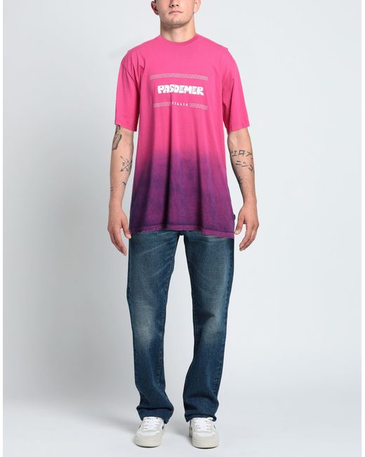 PAS DE MER Pink T-shirt for men