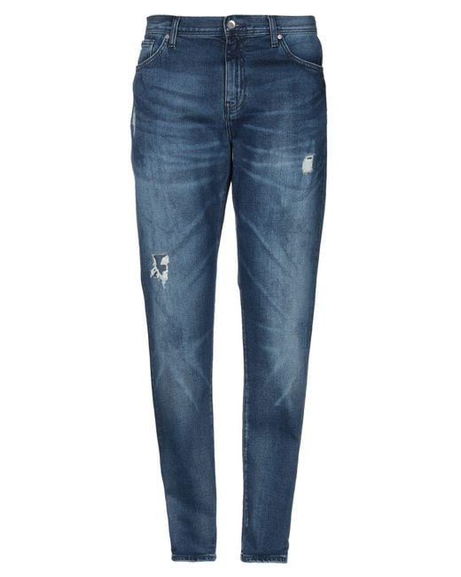 ARMANI EXCHANGE Blue Jeans Cotton, Elastane for men