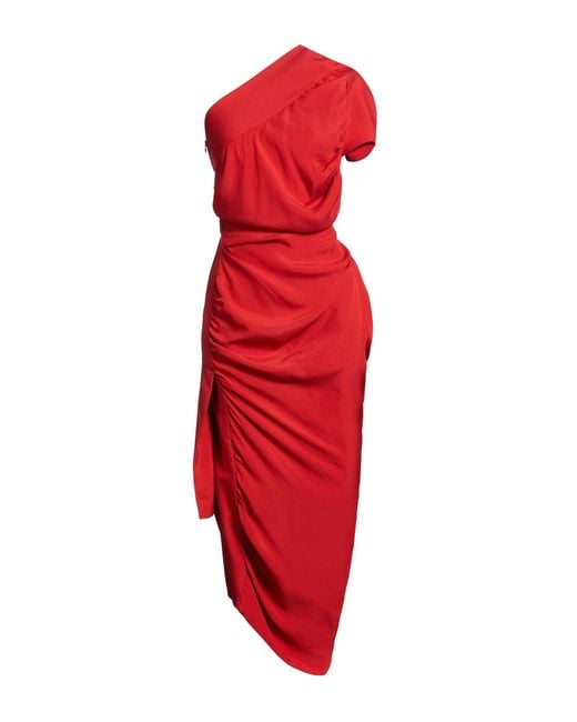 Vivienne Westwood Red Midi Dress Viscose