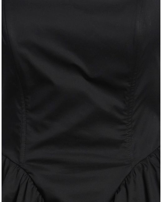 Jijil Black Mini Dress Cotton, Polyamide, Elastane, Polyester