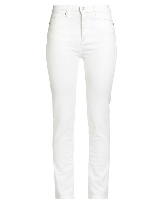 Kiton White Jeans Cotton, Elastane