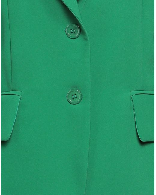 RUE DU BAC Green Blazer Polyester, Elastane